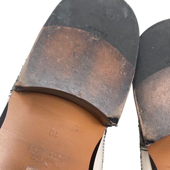 Coach Devin Leather and Snake Print Booties Womens 10B White - Picture 7 of 12